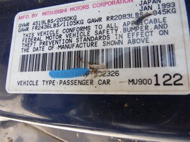 1993 DODGE STEALTH R/T BLUE 3.0 MT AWD TWIN TURBO 193916